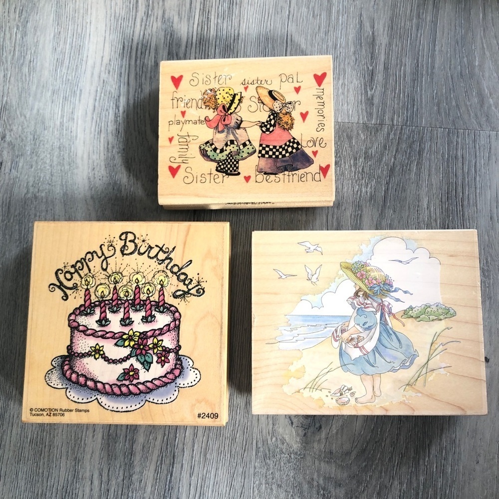 Rubber Stamps Various Lot of 3 NEW, never used